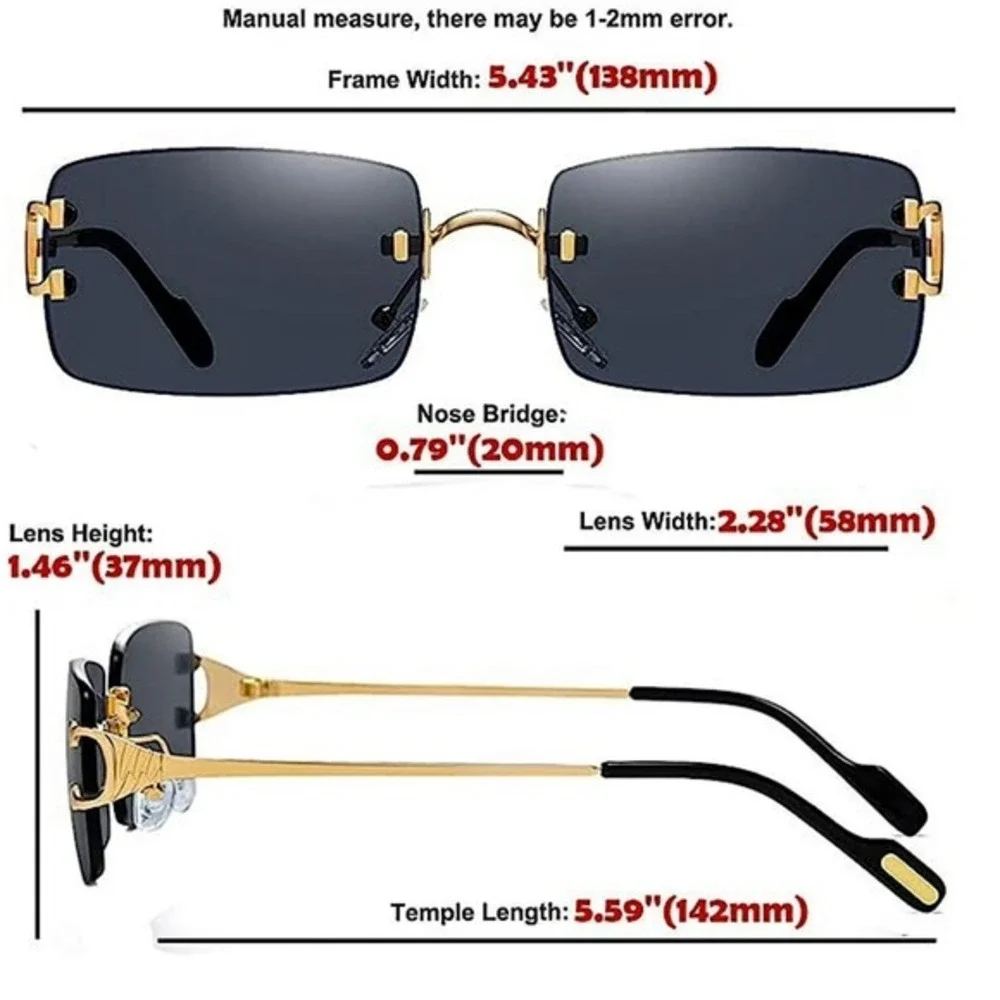Women Sunglasses Gold Accents Brown Gradient Lens‎ Fashion Eyewear Street Wear
